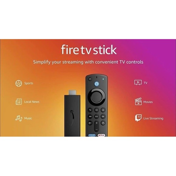 NEW Amazon Fire Stick (3rd Gen) FHD Media Streamer w/Alexa Voice Remote MSRP $40 - Picture 7 of 9